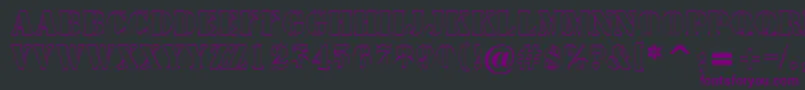 AStampersh Font – Purple Fonts on Black Background
