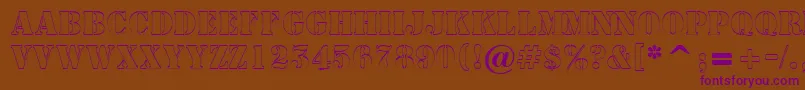 More about AStampersh Font AStampersh Font – Purple Fonts on Brown Background