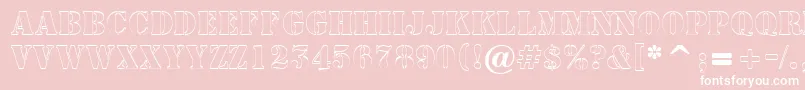 AStampersh Font – White Fonts on Pink Background