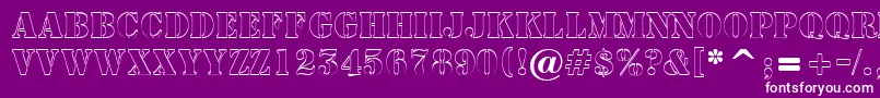 AStampersh Font – White Fonts on Purple Background