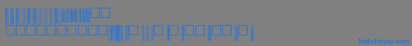 Шрифт Upcbwrp72tt – синие шрифты на сером фоне