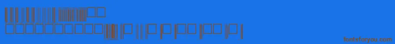 Weitere Informationen zur Upcbwrp72tt-Schriftart Upcbwrp72tt-Schriftart – Braune Schriften auf blauem Hintergrund