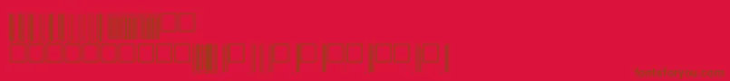 Upcbwrp72tt Font – Brown Fonts on Red Background