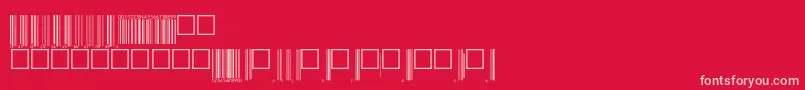 Upcbwrp72tt Font – Pink Fonts on Red Background