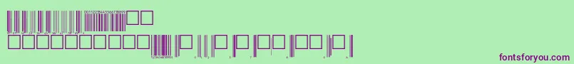 Upcbwrp72tt Font – Purple Fonts on Green Background