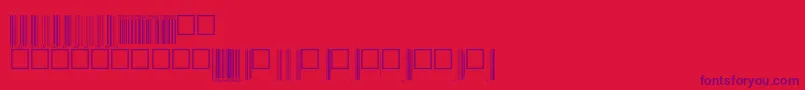 Upcbwrp72tt Font – Purple Fonts on Red Background