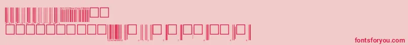 Upcbwrp72tt Font – Red Fonts on Pink Background