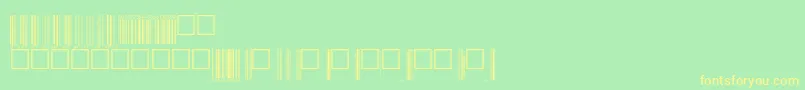 Upcbwrp72tt-Schriftart – Gelbe Schriften auf grünem Hintergrund