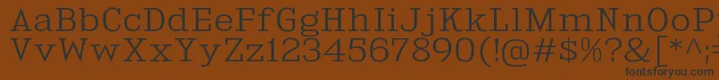 KingsbridgeExLt Font – Black Fonts on Brown Background