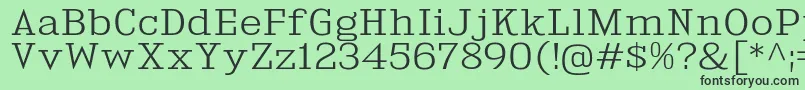 KingsbridgeExLt Font – Black Fonts on Green Background
