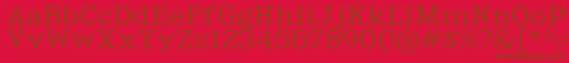 KingsbridgeExLt Font – Brown Fonts on Red Background