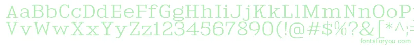 KingsbridgeExLt Font – Green Fonts on White Background
