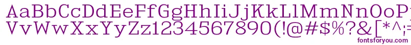 KingsbridgeExLt Font – Purple Fonts on White Background