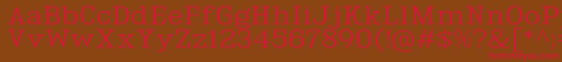 KingsbridgeExLt Font – Red Fonts on Brown Background
