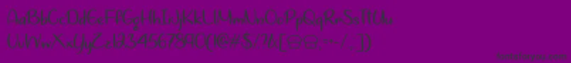 LetsBakeMuffinsOtf Font – Black Fonts on Purple Background