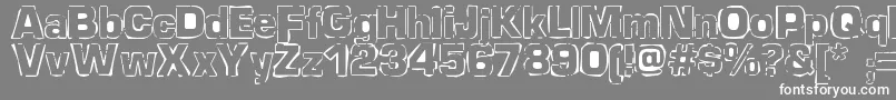Newstile Font – White Fonts on Gray Background