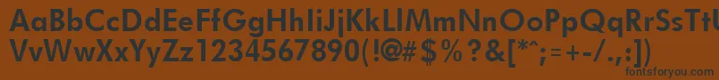 FuturistBold Font – Black Fonts on Brown Background