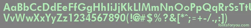 FuturistBold Font – Green Fonts on Gray Background