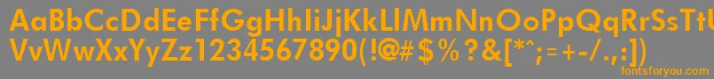 FuturistBold Font – Orange Fonts on Gray Background