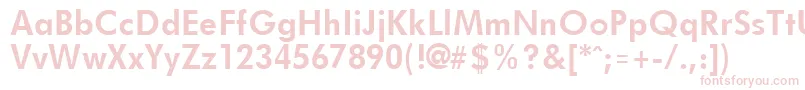 FuturistBold Font – Pink Fonts on White Background