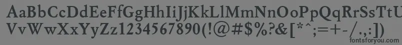 Msl3 Font – Black Fonts on Gray Background