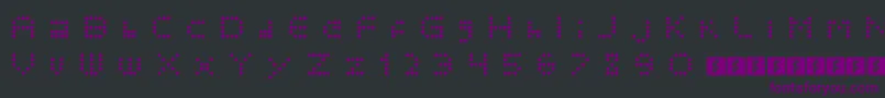Polkadotcrazy Font – Purple Fonts on Black Background