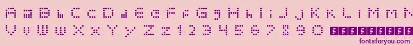 Polkadotcrazy Font – Purple Fonts on Pink Background