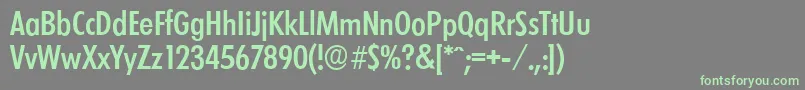 Police LimerickcdserialMediumRegular – polices vertes sur fond gris