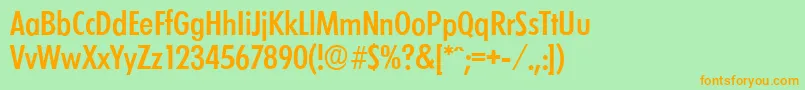 LimerickcdserialMediumRegular Font – Orange Fonts on Green Background