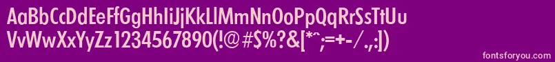 LimerickcdserialMediumRegular Font – Pink Fonts on Purple Background