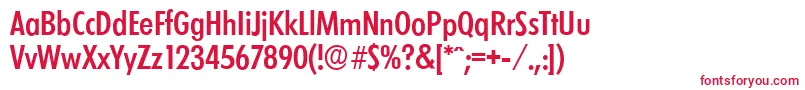 LimerickcdserialMediumRegular Font – Red Fonts on White Background