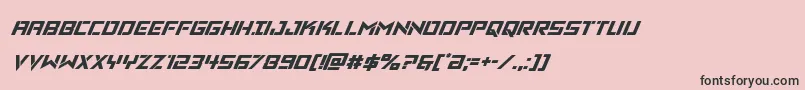 Vikingsquadital Font – Black Fonts on Pink Background