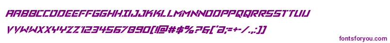 フォントVikingsquadital – 紫色のフォント