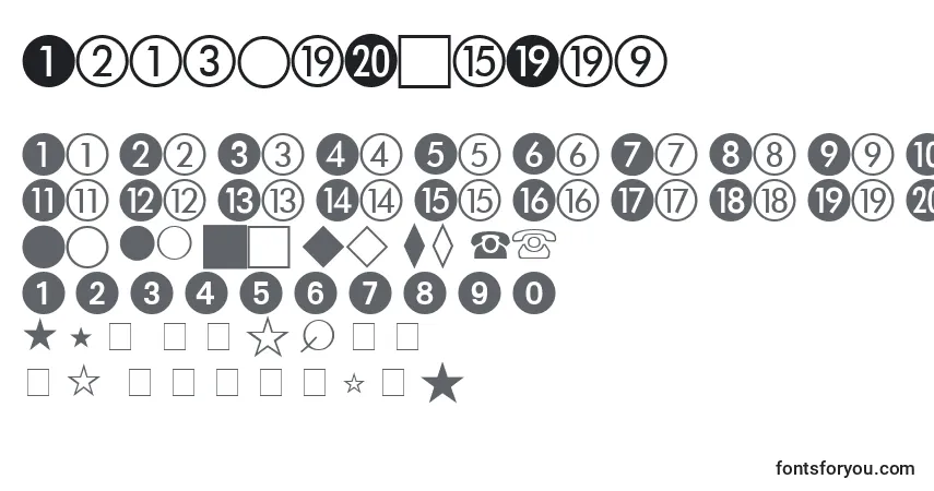 Schriftart AbacusTwoSsi – Alphabet, Zahlen, spezielle Symbole