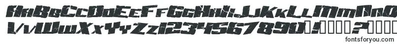 フォントAftershockDebrisItalic – コンピュータフォント