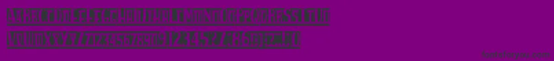 Spankysbungalowblanco Font – Black Fonts on Purple Background