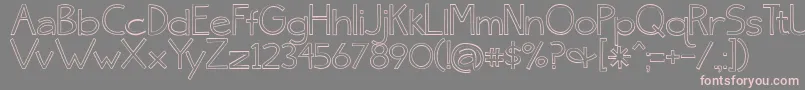 Skinny ffy Font – Pink Fonts on Gray Background