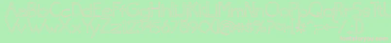 Skinny ffy Font – Pink Fonts on Green Background