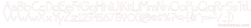 Skinny ffy Font – Pink Fonts on White Background