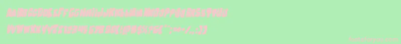 Nobodyhomerotal Font – Pink Fonts on Green Background