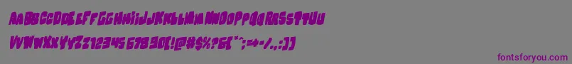 Nobodyhomerotal Font – Purple Fonts on Gray Background