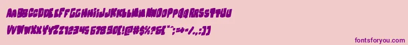 Nobodyhomerotal Font – Purple Fonts on Pink Background