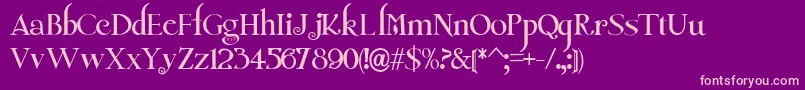 TwilightNewMoon Font – Pink Fonts on Purple Background