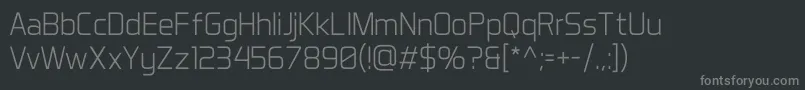 Weitere Informationen zur AeroMaticsLight-Schriftart AeroMaticsLight-Schriftart – Graue Schriften auf schwarzem Hintergrund