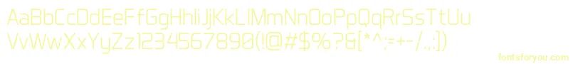 Więcej informacji o czcionce AeroMaticsLight Czcionka AeroMaticsLight – żółte czcionki