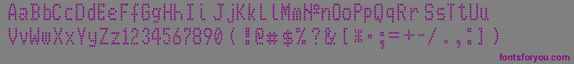 JEkr Font – Purple Fonts on Gray Background
