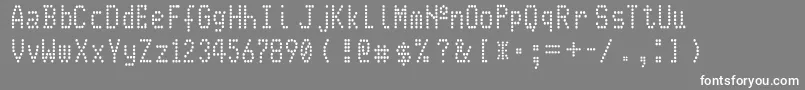 JEkr Font – White Fonts on Gray Background