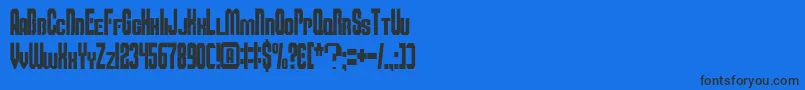 Шрифт Smbfont – чёрные шрифты на синем фоне
