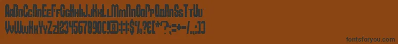 Шрифт Smbfont – чёрные шрифты на коричневом фоне