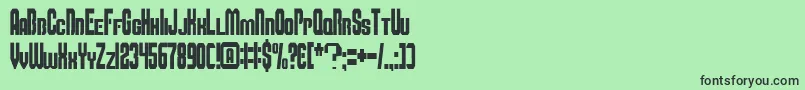 Шрифт Smbfont – чёрные шрифты на зелёном фоне
